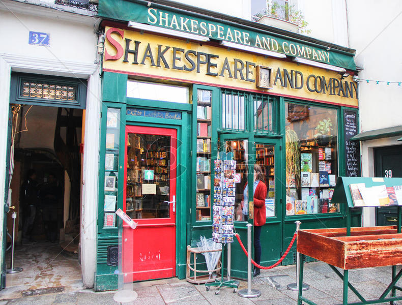 巴黎莎士比亚书店图片素材免费下载