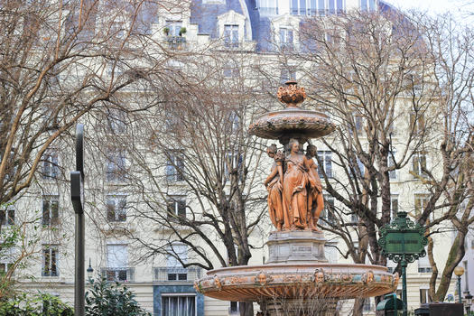 冬日巴黎街景图片素材免费下载