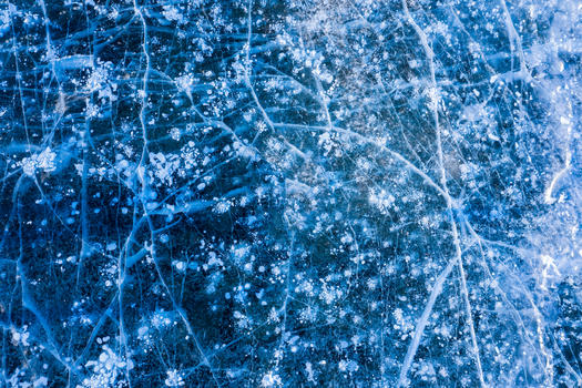 冬季冰泡湖航拍图片素材免费下载