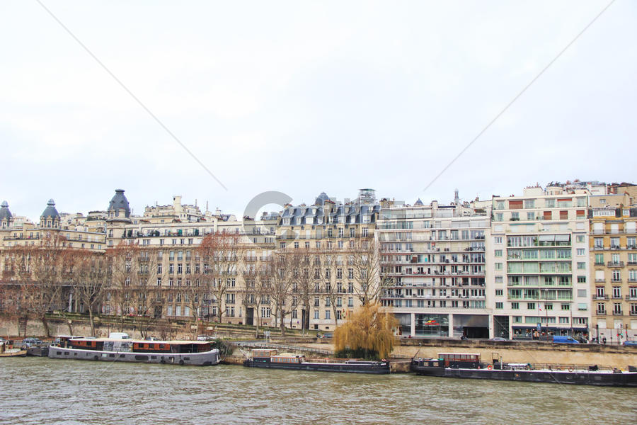 法国巴黎塞纳河畔图片素材免费下载