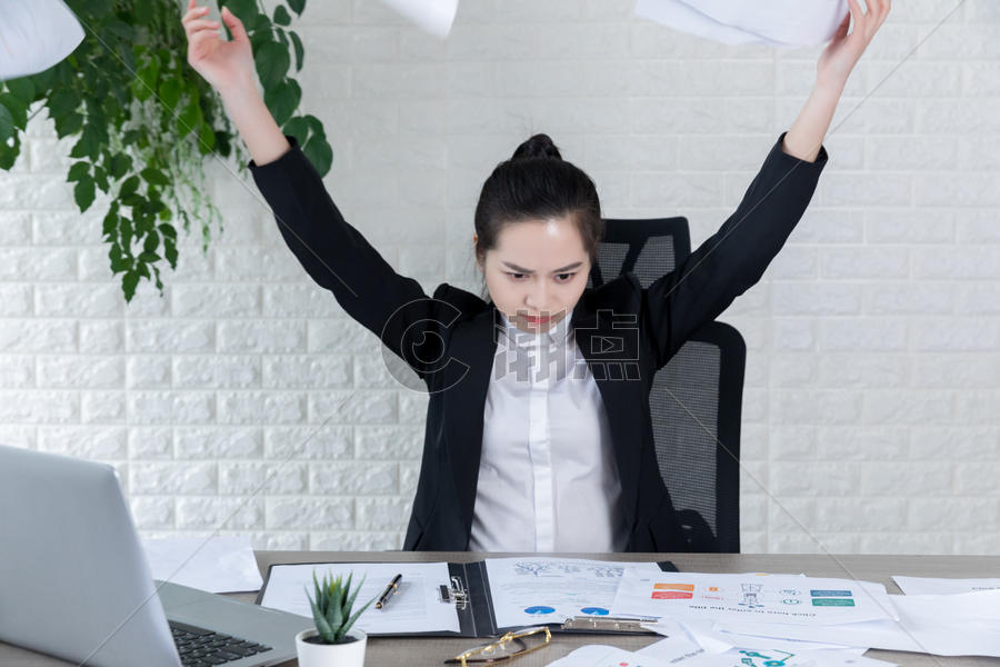 职场商务女性压力图片素材免费下载