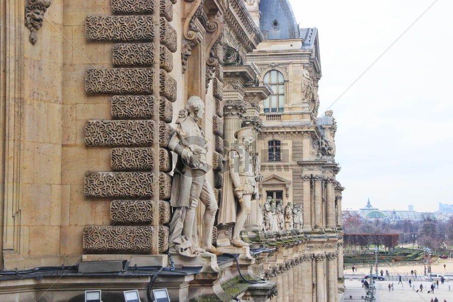 法国巴黎卢浮宫图片素材免费下载