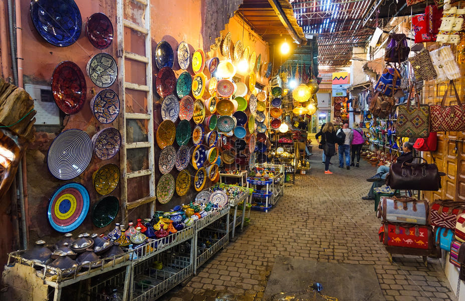摩洛哥老市场麦地那图片素材免费下载