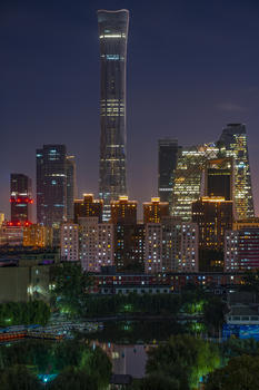 夜景中国尊图片素材免费下载