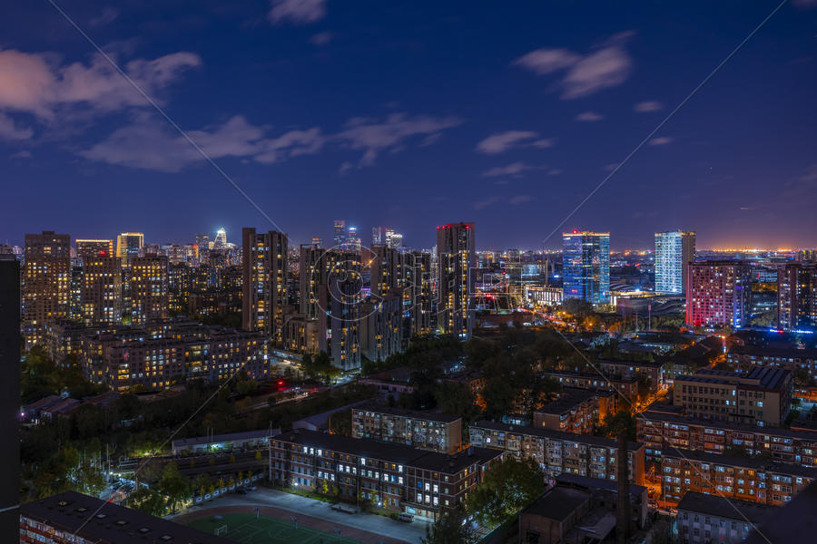 北京夜景城市图片素材免费下载