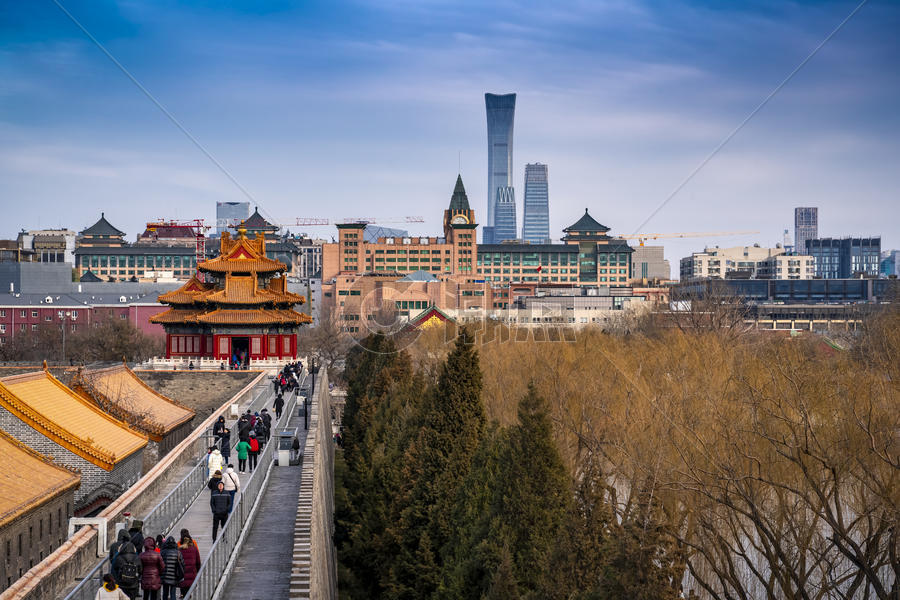  新旧交融的北京图片素材免费下载