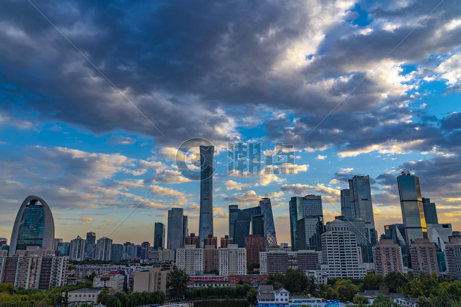 北京团结湖公园CBD图片素材免费下载