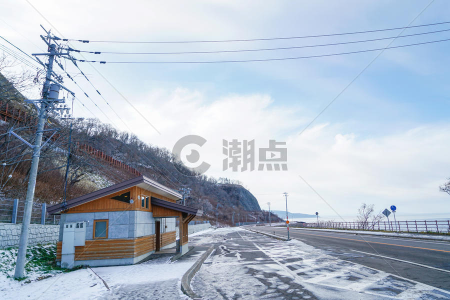 北海道冬天建筑图片素材免费下载