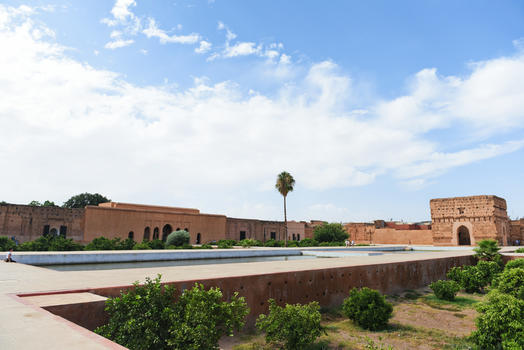 摩洛马拉喀什哥巴迪皇宫遗址图片素材免费下载