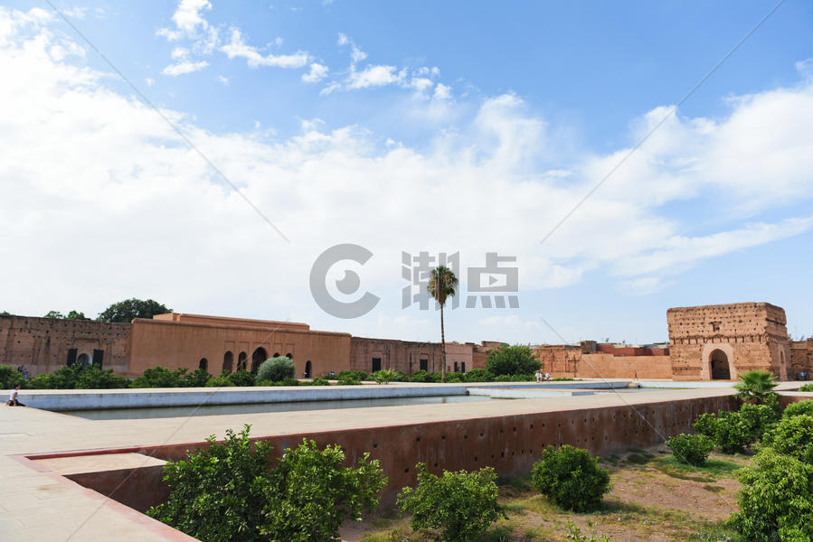 摩洛马拉喀什哥巴迪皇宫遗址图片素材免费下载