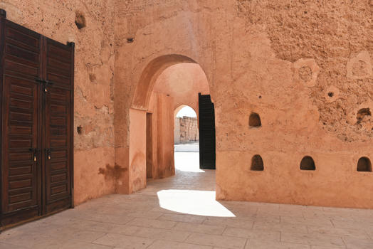 摩洛马拉喀什哥巴迪皇宫遗址建筑图片素材免费下载