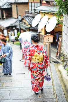 京都和服少女图片素材免费下载