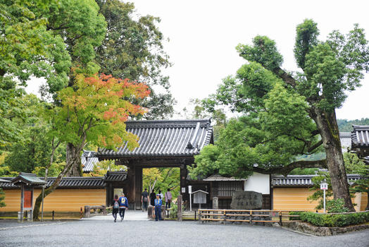 日本京都金阁寺山门图片素材免费下载