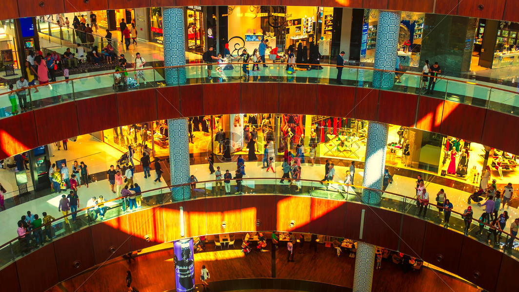 迪拜shoppingmall里的人图片素材免费下载