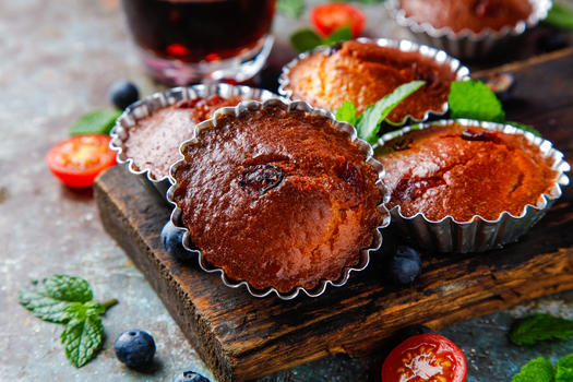 现烤蓝莓蛋糕图片素材免费下载