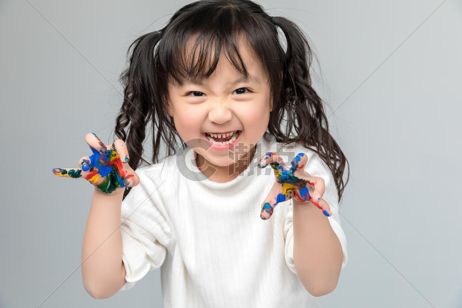 儿童节可爱女孩水彩图片素材免费下载