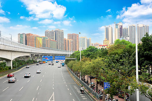 深圳公路上的车城市立交桥图片素材免费下载