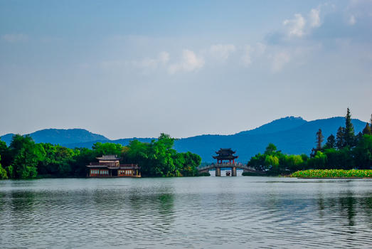 浙江杭州西湖风景图片素材免费下载