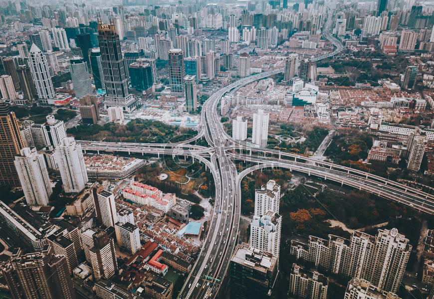 上海高架道路图片素材免费下载