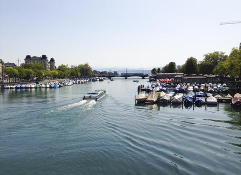 瑞士苏黎世利马特河图片素材免费下载