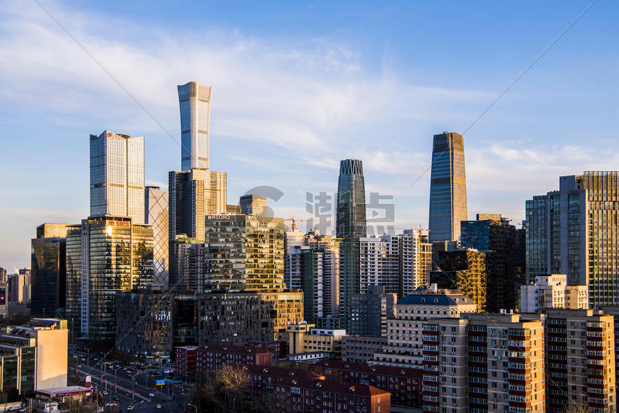 北京CBD城市建筑群图片素材免费下载