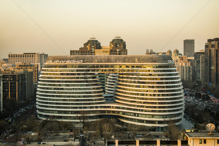 北京银河SOHO建筑图片素材免费下载