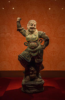 西安博物院唐三彩陶俑图片素材免费下载