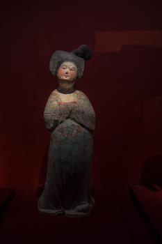 各式西安博物馆侍女陶俑图片素材免费下载