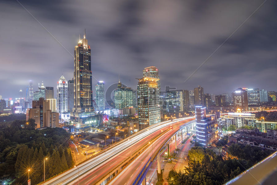 上海城市高架图片素材免费下载