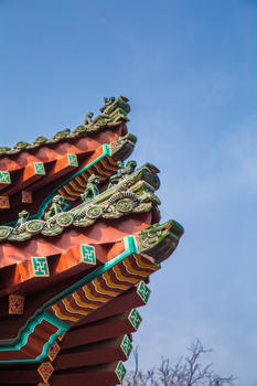西安华清宫建筑飞檐图片素材免费下载