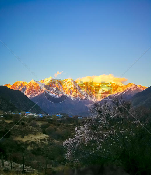 西藏南迦巴瓦峰风光图片素材免费下载