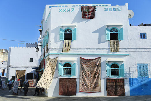 摩洛哥艾西拉小镇图片素材免费下载