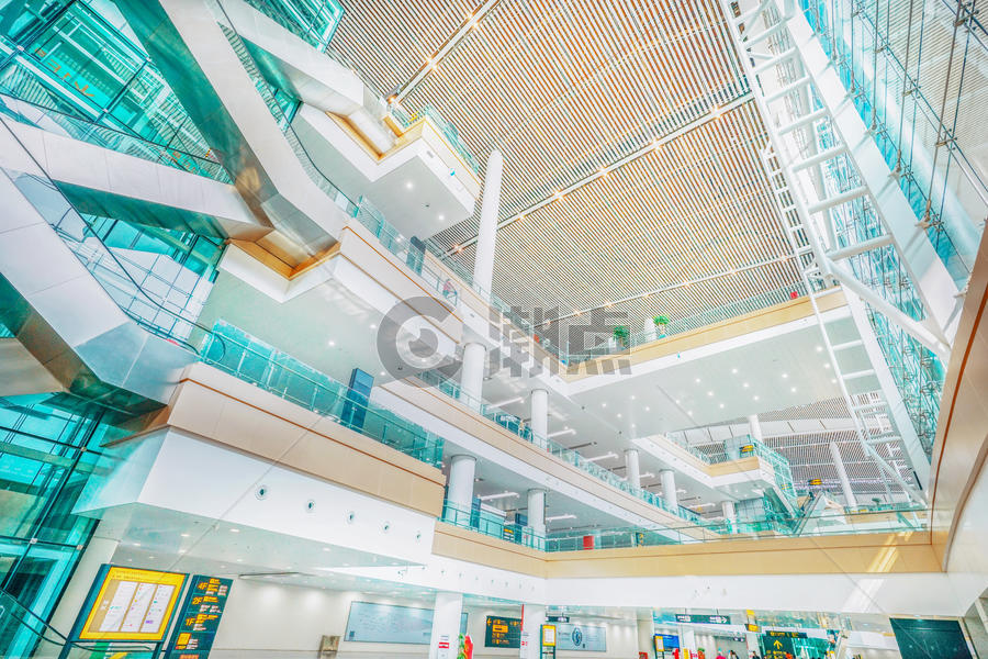 重庆江北机场结构层次图片素材免费下载