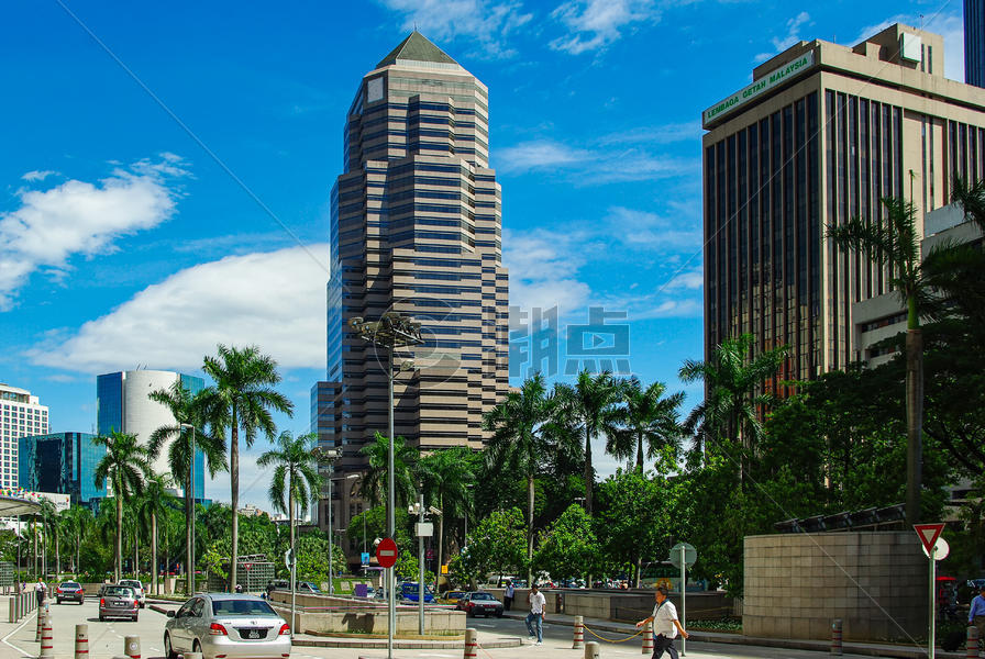 马来西亚吉隆坡街头风景图片素材免费下载