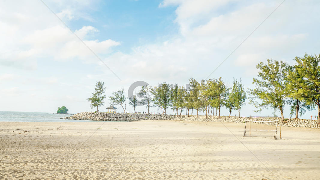 文莱帝国酒店海滩图片素材免费下载