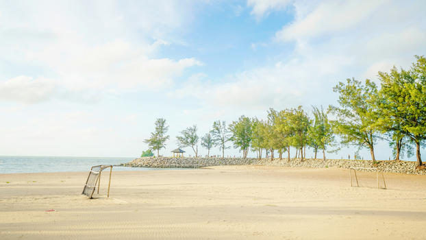 文莱帝国酒店海滩图片素材免费下载