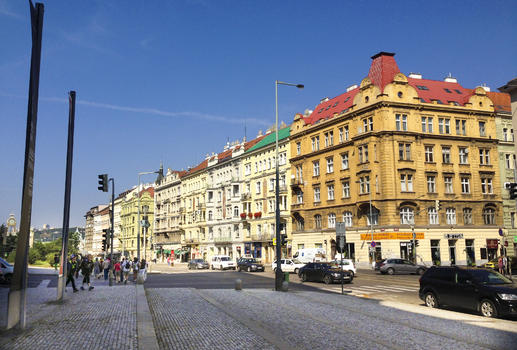 布拉格街头建筑图片素材免费下载