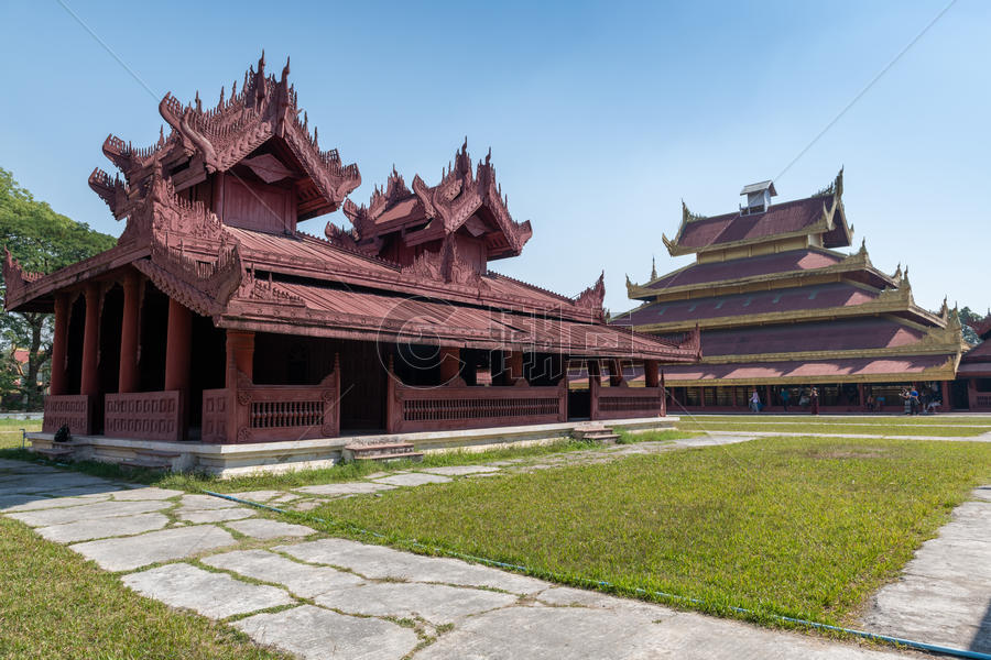 缅甸大皇宫建筑图片素材免费下载