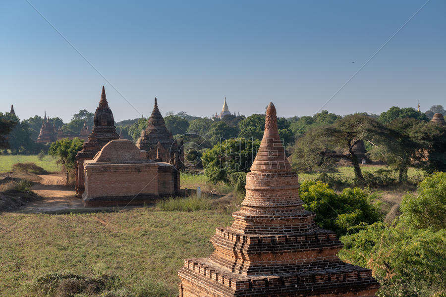 缅甸佛塔塔林图片素材免费下载