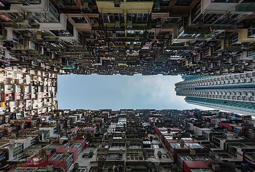 仰望香港建筑图片素材免费下载