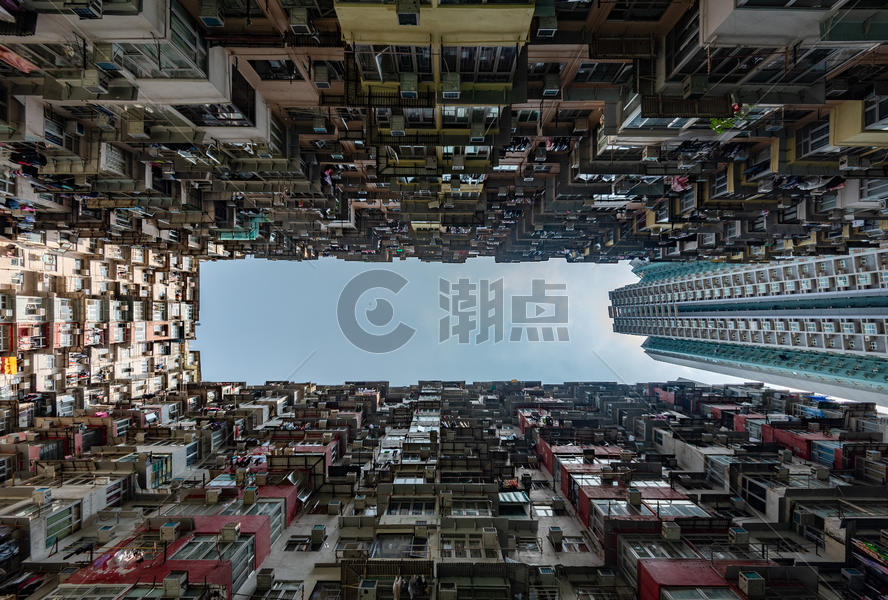 仰望香港建筑图片素材免费下载