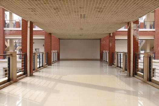 校园走廊建筑结构图片素材免费下载