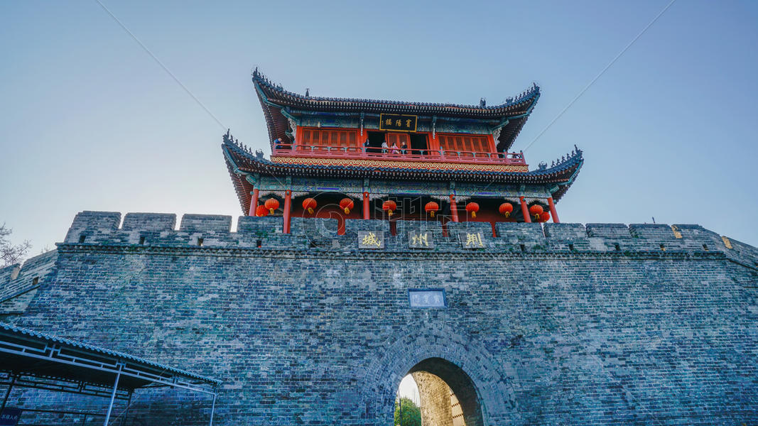 荆州古城墙图片素材免费下载