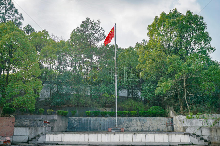 毛泽东纪念园国旗图片素材免费下载