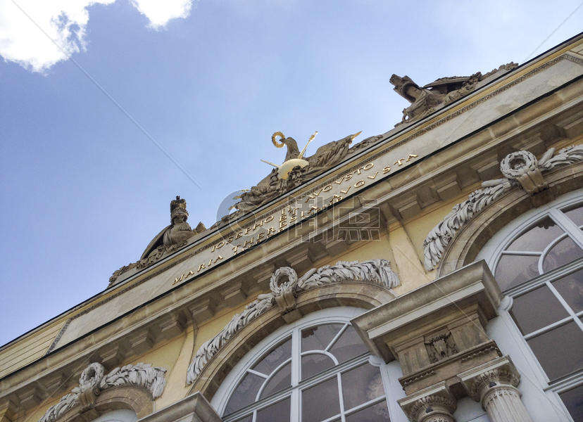 维也纳美泉宫建筑立面图片素材免费下载
