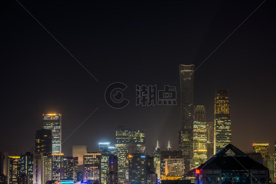北京大城市夜景建筑图片素材免费下载