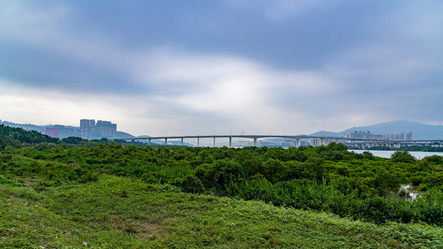 澳门莲花大桥的美景图片素材免费下载