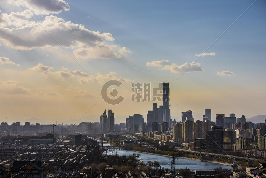 北京CBD城市全景图片素材免费下载