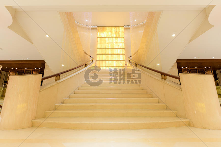 酒店大堂楼梯图片素材免费下载