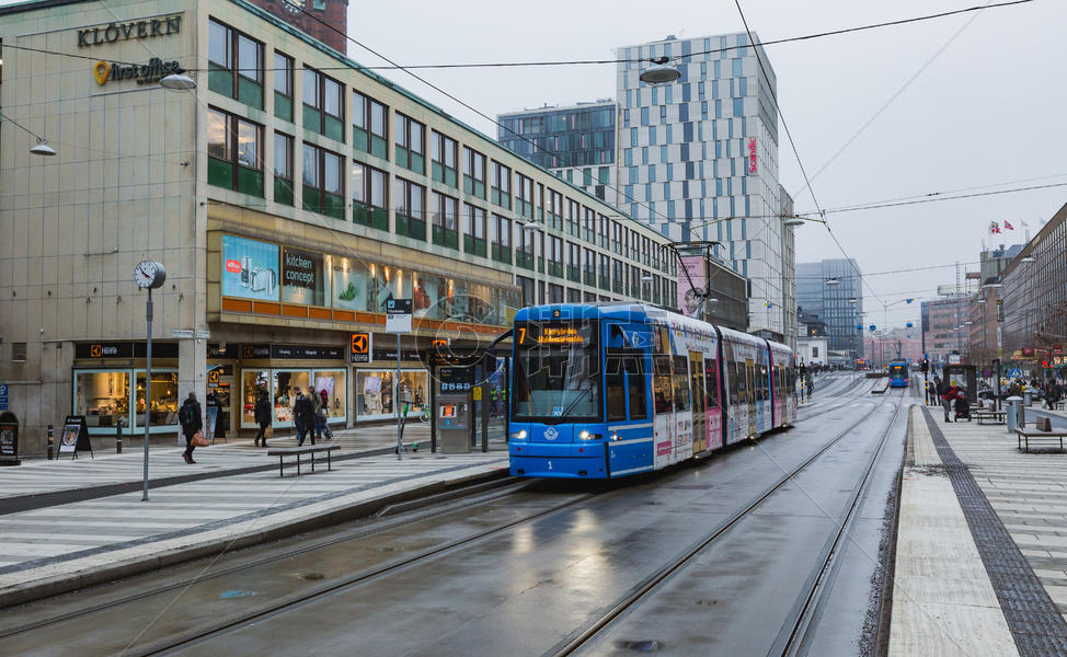 斯德哥尔摩商业街区街景图片素材免费下载